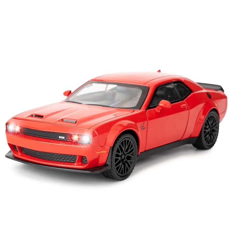 🚗 Carro de Juguete Dodge Challenger Hellcat a Escala