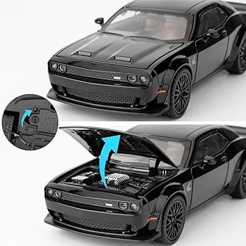 🚗 Carro de Juguete Dodge Challenger Hellcat a Escala
