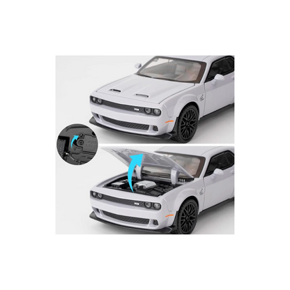 🚗 Carro de Juguete Dodge Challenger Hellcat a Escala