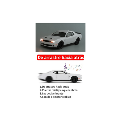 🚗 Carro de Juguete Dodge Challenger Hellcat a Escala