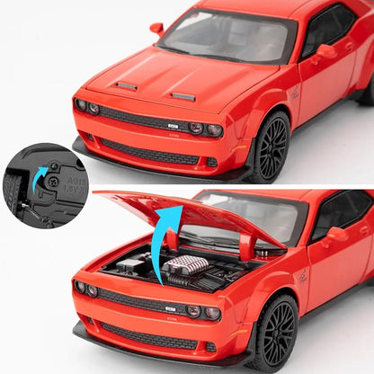 🚗 Carro de Juguete Dodge Challenger Hellcat a Escala