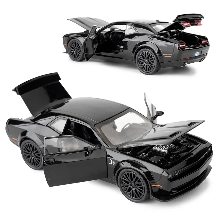 🚗 Carro de Juguete Dodge Challenger Hellcat a Escala